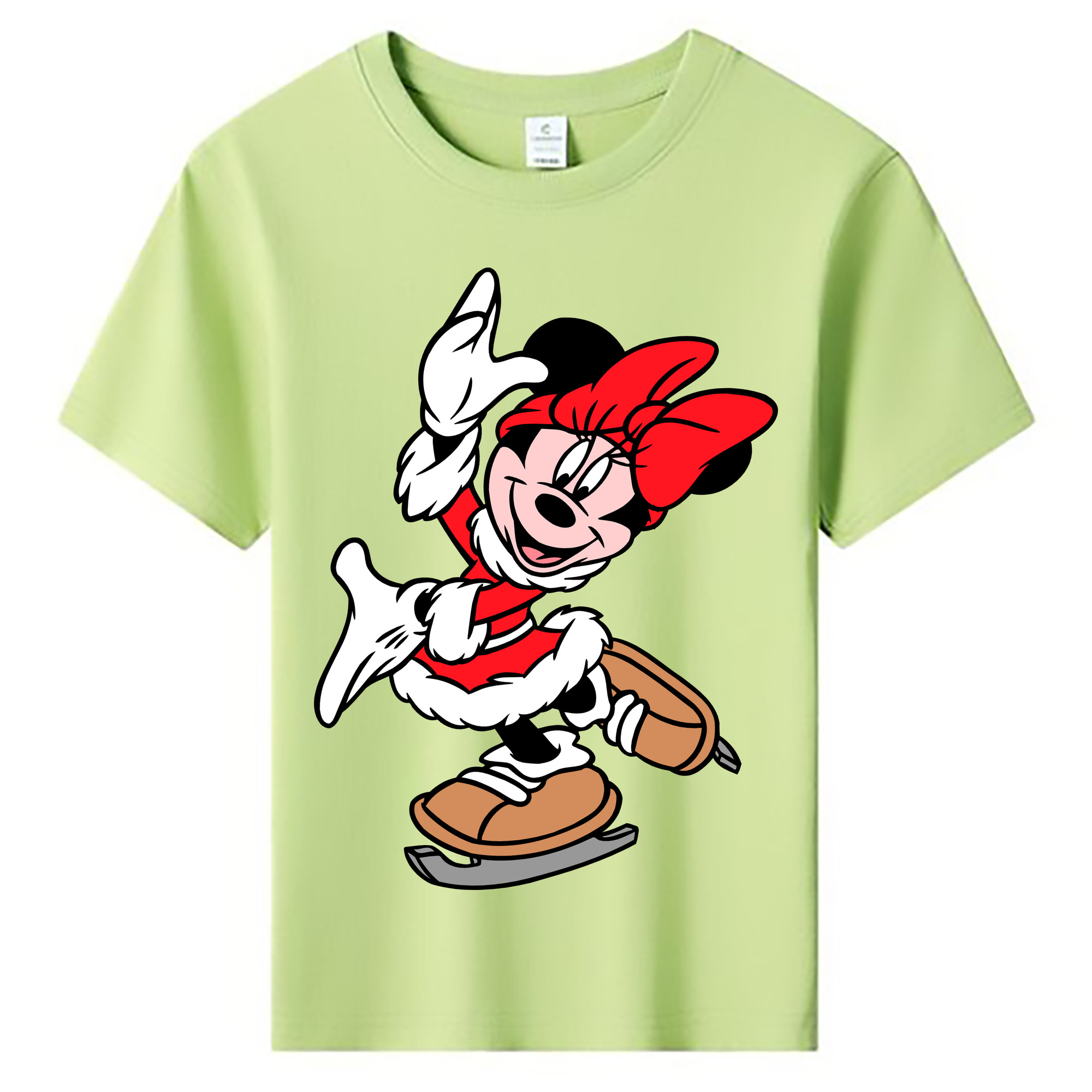 ミッキーマウス Mickey Mouse 綿100％キッズTシャツ（フロントプリント）